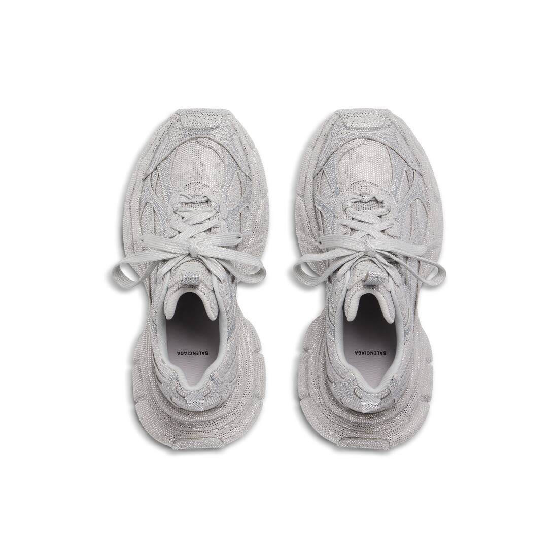 Men’s 3xl Sneaker With Rhinestones  in Light Grey - Image 6